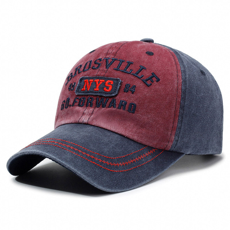 Wholesale New Washed Denim Letter Baseball Cap Embroidered Trendy Letter Cap Outdoor Fashion Personalized